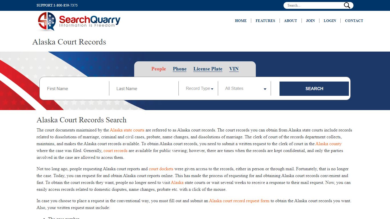 Free Alaska Court Records | Enter a Name to View Court Records Online