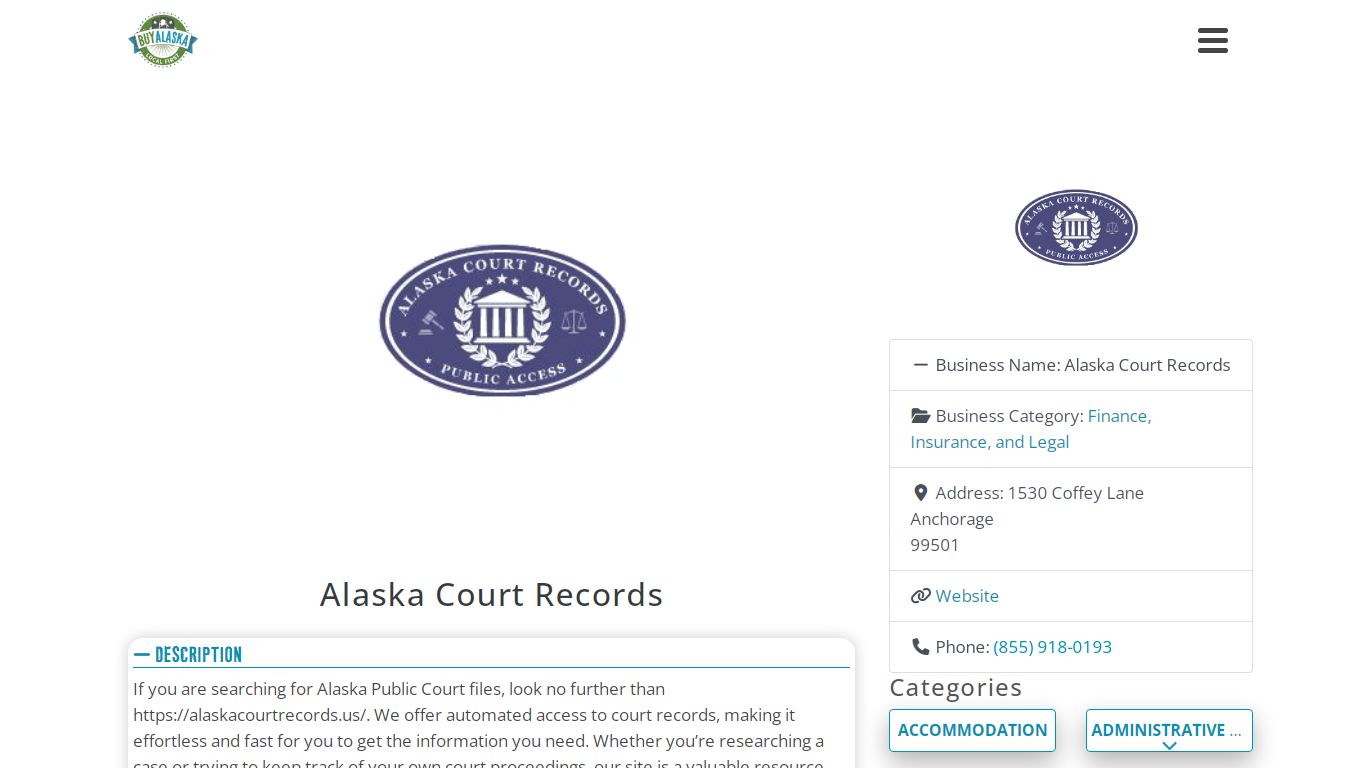 Alaska Court Records | BuyAlaska